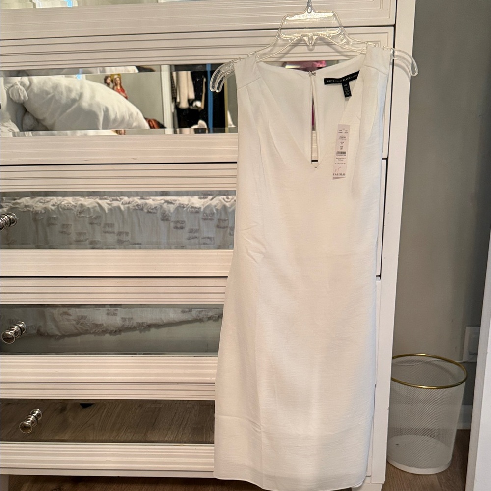 White House Black Market Ivory Midi Dress